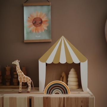 Mushie Rainbow Stacker Toy for Safe Play & Learning