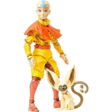 McFarlane Toys Avatar TLAB 7IN AANG with MOMO Action Figure