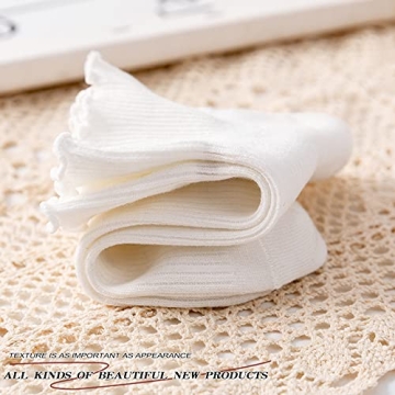 SEMOHOLLI Women's Ankle Socks with Charming Ruffle Design