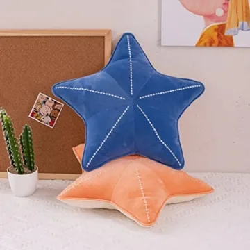 Plush Starfish Shell Pillow for Home Decor and Comfort