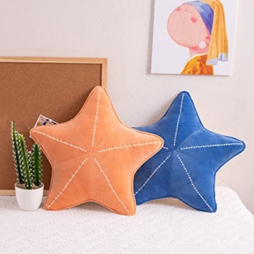 Plush Starfish Shell Pillow for Home Decor and Comfort