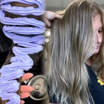 Pallure Bright Blonde Hair Toning Foam Conditioner, Reduces Brassiness And Yellow Tones – For Blonde, Silver, Ash Hair, Vegan and Cruelty Free, 250 ml