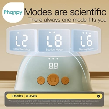 Phanpy Wearable Breast Pump 2 Pack for Effortless Pumping