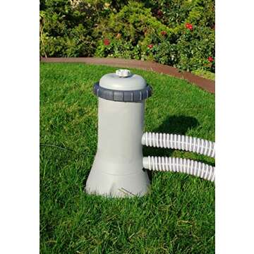 Sealproof 1.25 x 59 Inch Pool Filter Pump Connection Hose for 1-1/4 (32mm) Intex Systems and Above Ground Pools, Premium Quality Kinkproof PVC, Made in USA | Includes 2 Hose Clamps