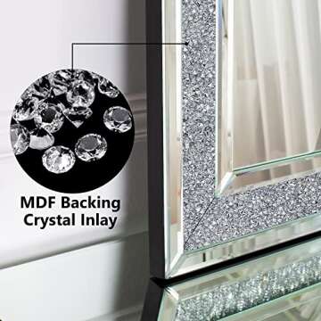 SHYFOY Crystal Mirror - Elegant Wall Decor