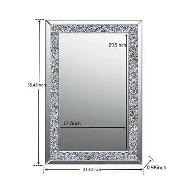 SHYFOY Crystal Mirror - Elegant Wall Decor