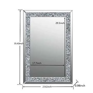 SHYFOY Crystal Mirror - Elegant Wall Decor