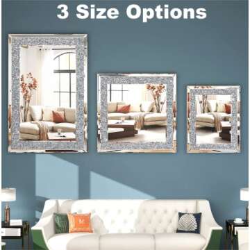 SHYFOY Crystal Mirror - Elegant Wall Decor