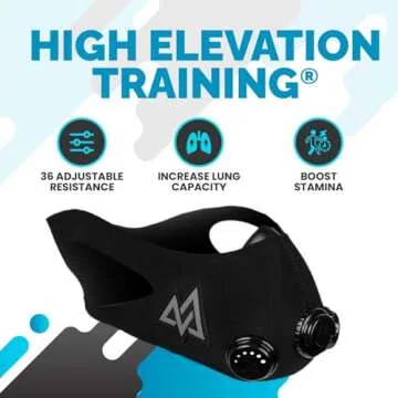 TRAININGMASK - Elevation Training Mask 2.0 - Fitness Mask, High Altitude Mask, Workout Mask, Running...