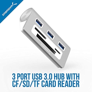 Sabrent USB 3.0 Hub with Multi Card Reader for Mac & PC