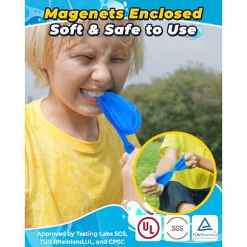 SOPPYCID 18PCS Reusable Water Balloons - Quick Fill Water Balls Toys For Toddler Age 4-8 - Refillable Magnetic Self-Sealing Water Splash Bomb For Summer Party Pool Outdoor Beach Toys for kids Age 8-12