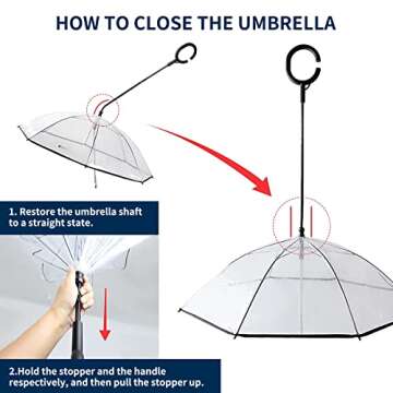 Petleso Umbrella for Small Dogs, Pet Umbrella for Dogs in Rainy Day with Adjustable Leash