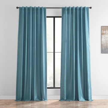HPD Half Price Drapes Faux Dupioni Silk Curtain Vintage Textured for Room Decor 50 X 108 (1 Panel), ...
