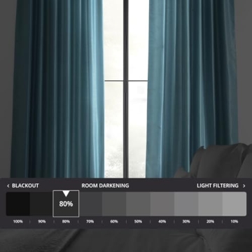 HPD Faux Dupioni Silk Curtain for Elegant Decor 50x108