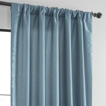 HPD Faux Dupioni Silk Curtain for Elegant Decor 50x108