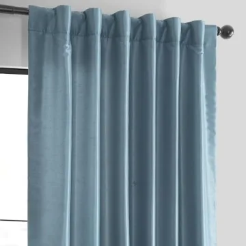 HPD Faux Dupioni Silk Curtain for Elegant Decor 50x108