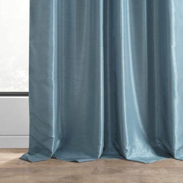 HPD Faux Dupioni Silk Curtain for Elegant Decor 50x108