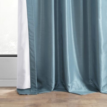 HPD Faux Dupioni Silk Curtain for Elegant Decor 50x108
