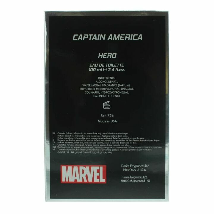 Marvel Captain America 3.4 Ounce Men's Fragrance