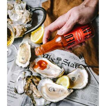 Red Clay Carolina Hot Sauce - Barrel-Aged Southern Hot Sauce in Red Clay Gift Box - Pequin & Cayenne Peppers, Chef-Crafted - Gluten Free, 0 Calories, 0 Carbs, Sugar Free - Keto Friendly - 5oz, 2pk