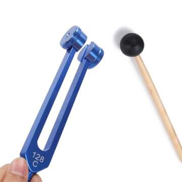 MoResolune C128 Tuning Fork - 128 Hz Healing Instrument for Sound Baths
