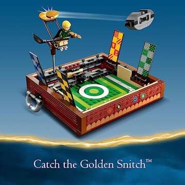 LEGO Harry Potter Quidditch Trunk 76416 Buildable Harry Potter Toy; Birthday Gift Idea for Kids Aged 9+; Open the Buildable Box to Reveal a Quidditch Playing Arena; Includes 4 Customizable Minifigures