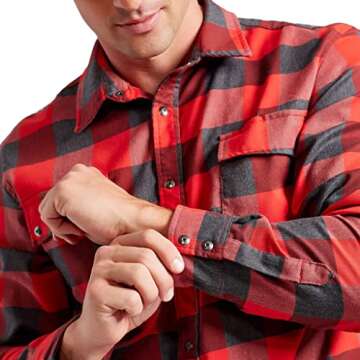 TRUEWERK Men's Tech Flannel - Stylish Durable Work Shirt