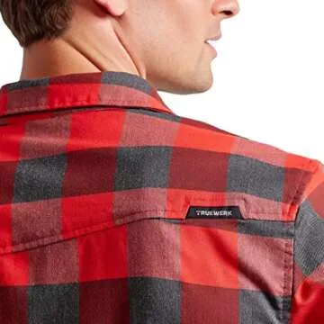 TRUEWERK Men's Tech Flannel - Stylish Durable Work Shirt