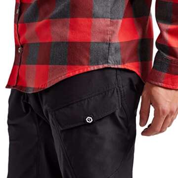 TRUEWERK Men's Tech Flannel - Stylish Durable Work Shirt