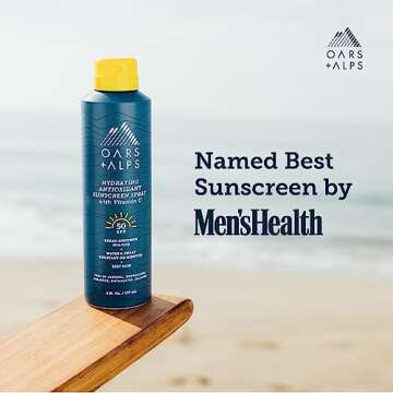 Oars + Alps Hydrating SPF 50 Sunscreen Spray for Perfect Skin Protection