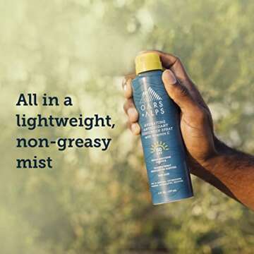 Oars + Alps Hydrating SPF 50 Sunscreen Spray for All Outdoor Activities