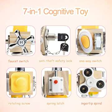 ROOCHKD Busy Cube: Fun Educational Activity Toy for Toddlers