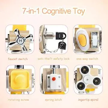 ROOCHKD Busy Cube: Fun Educational Activity Toy for Toddlers