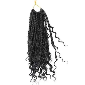 LMZIM Boho Goddess Crochet Braids 14 Inch for Black Women