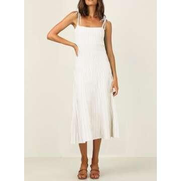 Stylish ARTFREE Ribbed Knit Maxi Dress for Summer