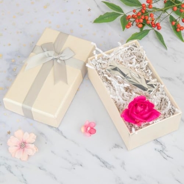 White Crinkle Cut Paper Shred Gift Box Filler Decoration