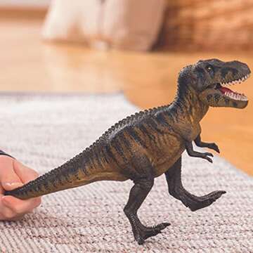 Schleich Dinosaurs Large Realistic Tarbosaurus Toy Figure - King Size Prehistoric World Dinosaur Mov...