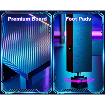 ODK L Shaped Gaming Desk with Monitor Stand and Stability