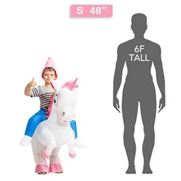 GOOSH Inflatable Unicorn Costume for Kids