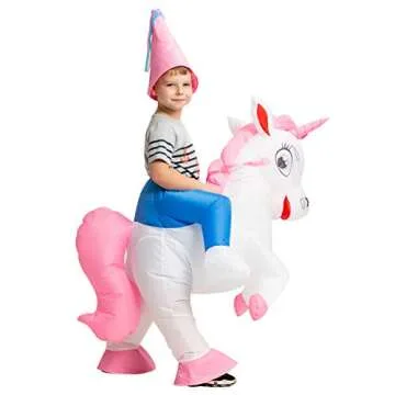 GOOSH Inflatable Unicorn Costume for Kids