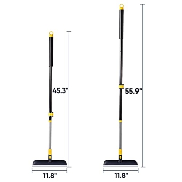 Yocada 2 in 1 Floor Scrub Brush with Telescopic Handle 55.9 inch