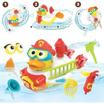 Yookidoo Jet Duck Bath Toy for 2+ Kids - Fun Learning!