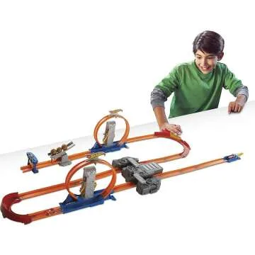 Hot Wheels Turbo Takeover Track Set - Amazon Exclusive