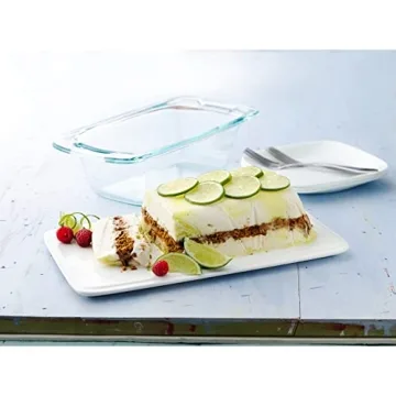 Pyrex 1.5-Qt Glass Loaf Dish with Lid - Safe & Durable