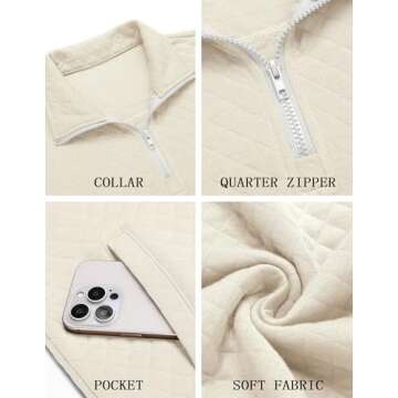 Coofandy 1/4 Zip Pullover for Men - Stylish & Cozy Sweatshirt