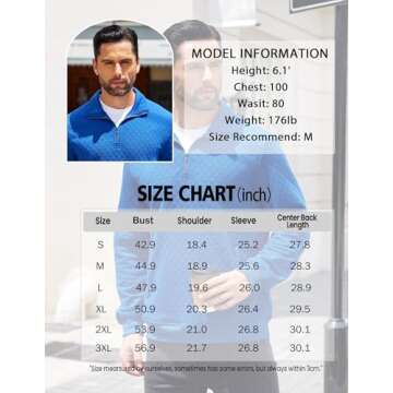 Coofandy 1/4 Zip Pullover for Men - Stylish & Cozy Sweatshirt