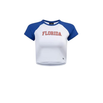 Stylish Hype & Vice Homerun Tee - University of Florida Crop Tee