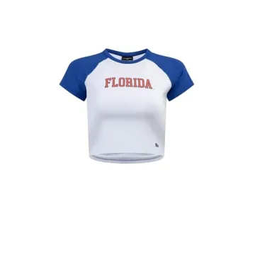Stylish Hype & Vice Homerun Tee - University of Florida Crop Tee