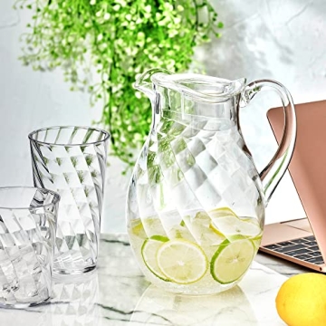 Amazing Abby Acrylic Pitcher - 72 oz with Lid