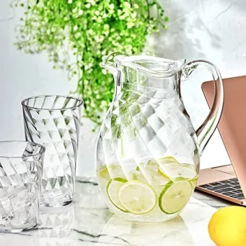 Amazing Abby Acrylic Pitcher - 72 oz with Lid